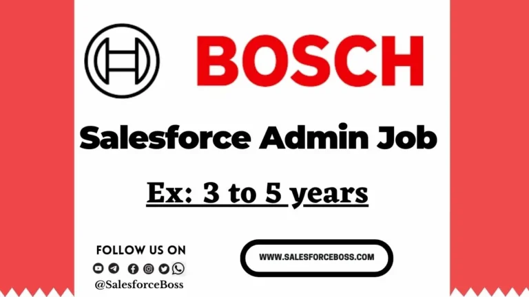 Bosch Salesforce Jobs