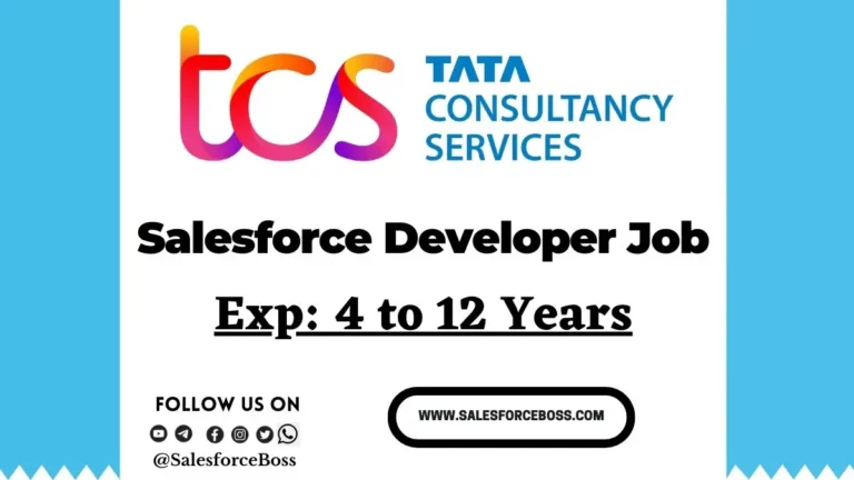 TCS Salesforce Developer Jobs