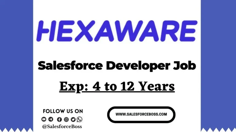 Hexaware Technologies Senior Salesforce Developer Hiring 2025