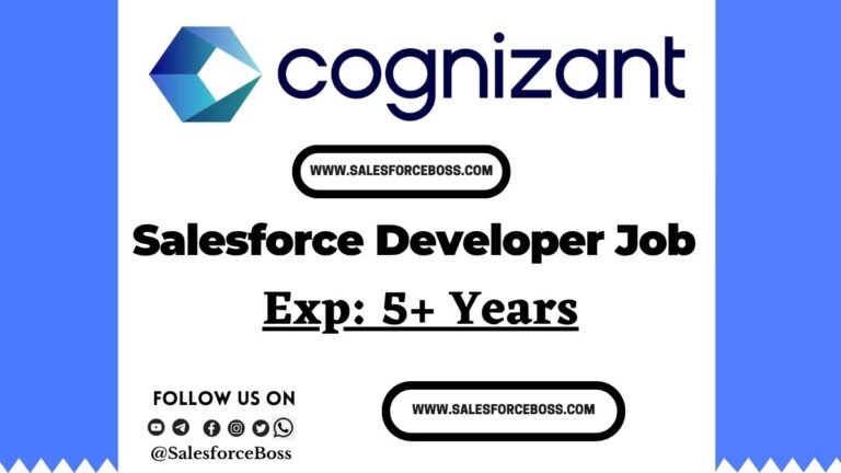 Cognizant Salesforce Developer & Consultant Jobs 2025
