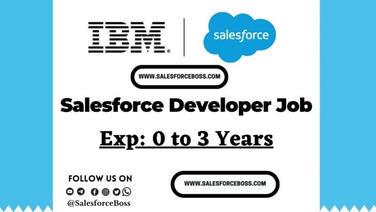 IBM Salesforce Application Developer Hiring 2025