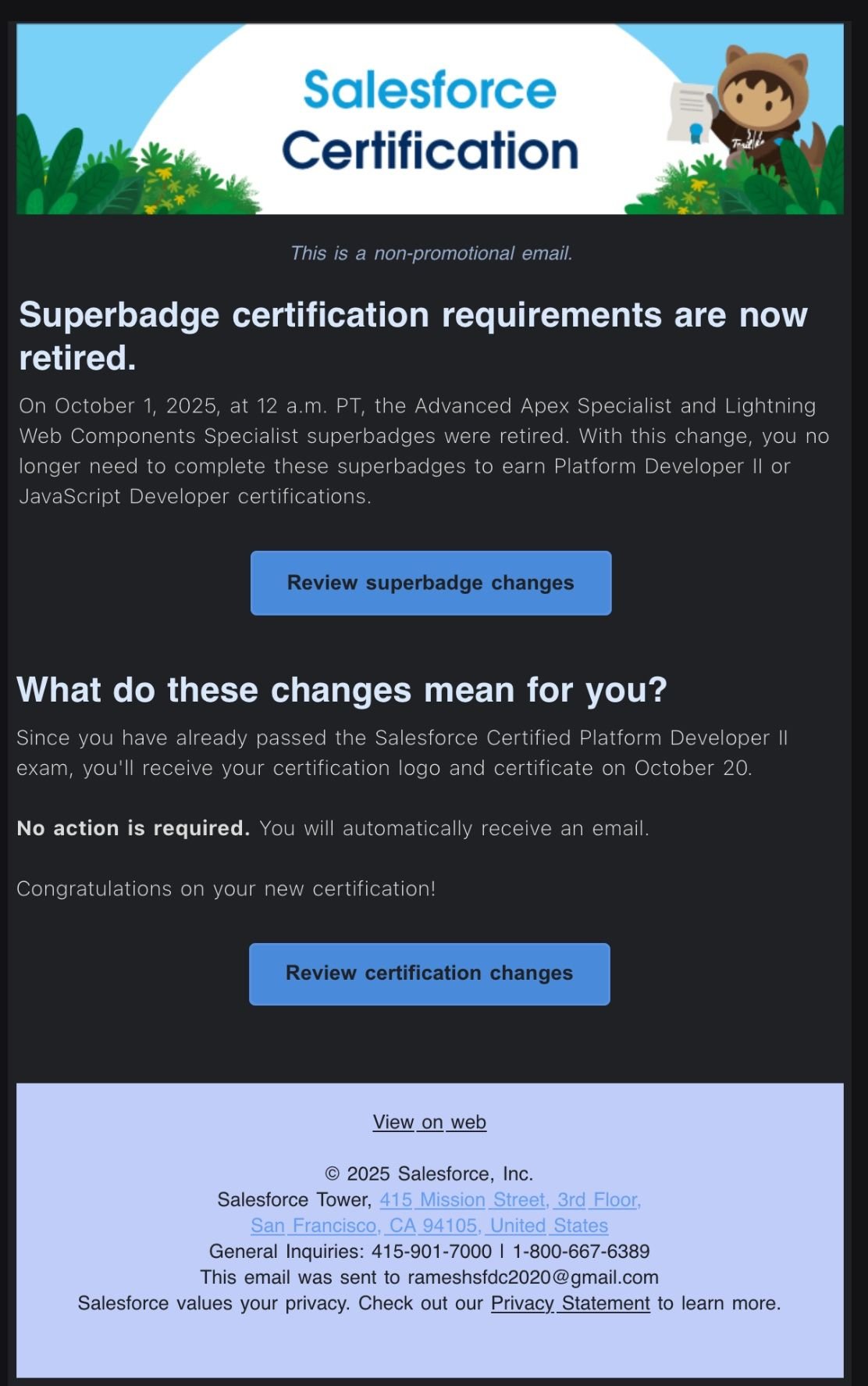 Salesforce Certification Update 2025 – Platform Developer II ...