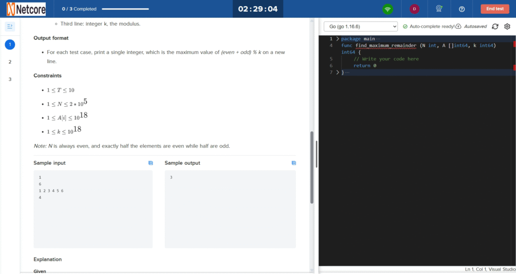 Netcore Backend Developer Hiring Challenge Exam Questions 3 Snapshot 2